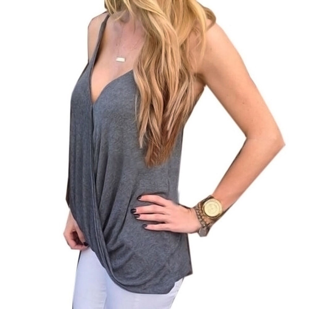 S Gray Color Beautiful Top (fits like a medium)